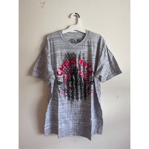 Other - Affliction Chris Kyle American Sniper Graphic T-Shirt Gray 2XL